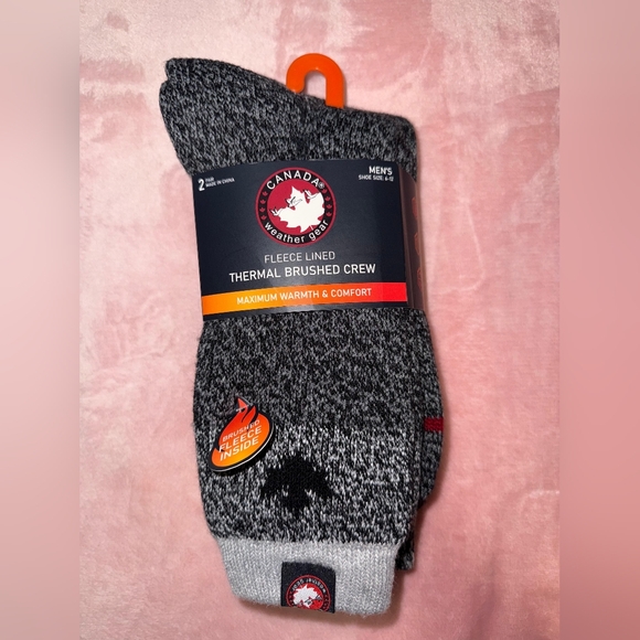 NWT THERMAL NWT SOCKS THERMAL BRUSHED CREW MAXIMUN WARMTH SOFT LINING - Picture 4 of 5